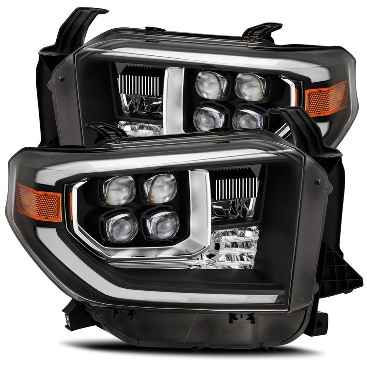880730 NOVA-Series LED Projector Headlights for 2014-2020 Toyota Tundra - Plank Style Design in Black
