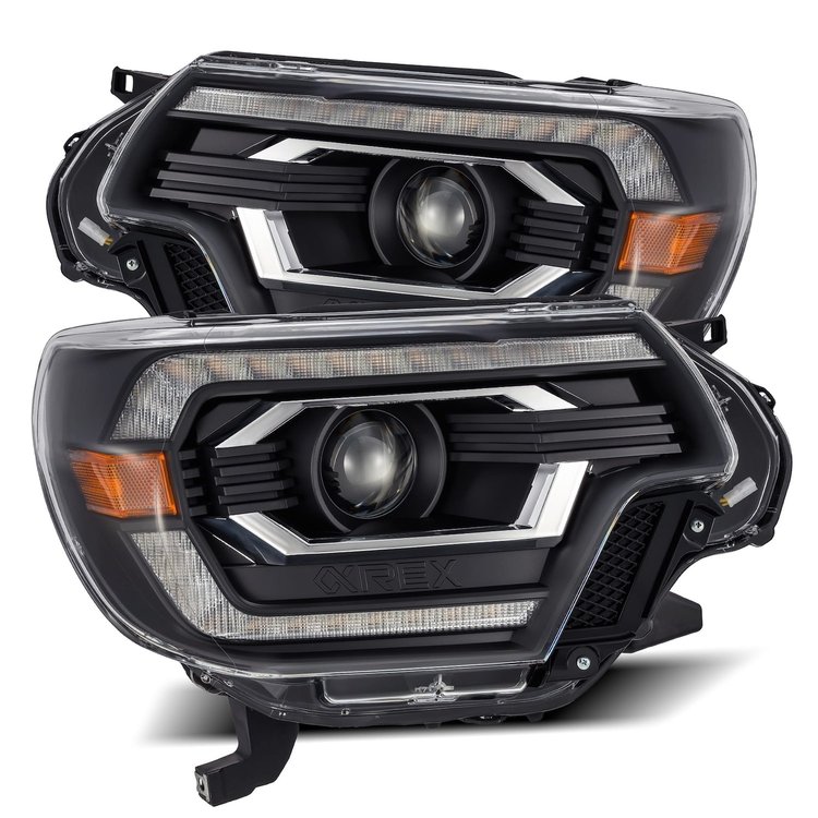 880751 Luxx-Series LED Projector Headlights for 2012-2015 Toyota Tacoma - Black