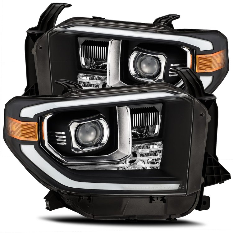 880803 Luxx-Series LED Projector Headlights for 2014-2021 Toyota Tundra - Black