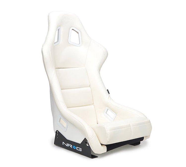 FRP-302WT-V Vinyl Bucket Seat, Large [White]