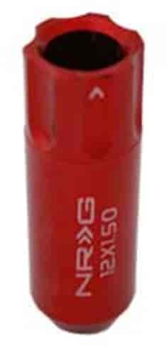 Extended Locking Lug Nuts Red