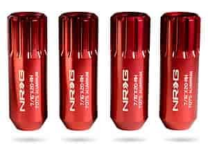 Extended Locking Lug Nuts Red