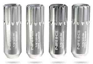 Extended Locking Lug Nuts Silver