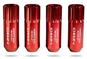 Extended Locking Lug Nuts Red