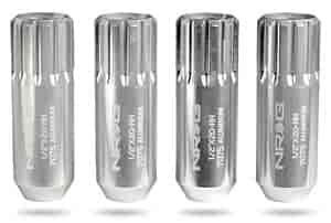 Extended Locking Lug Nuts Silver