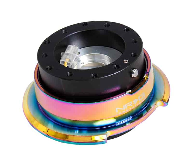 Generation 2.8 Quick Release Steering Wheel Hub Black Body & Diamond Cut Neo-Chrome Ring