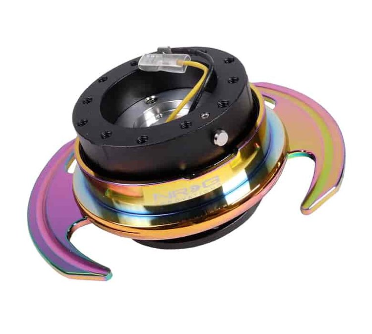 Generation 3.0 Quick Release Steering Wheel Hub Black Body & Neo-Chrome Ring