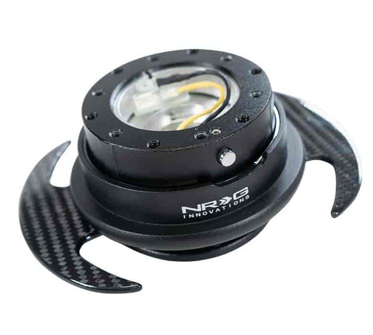 Generation 3.0 Quick Release Steering Wheel Hub Black Body & Carbon Fiber Ring