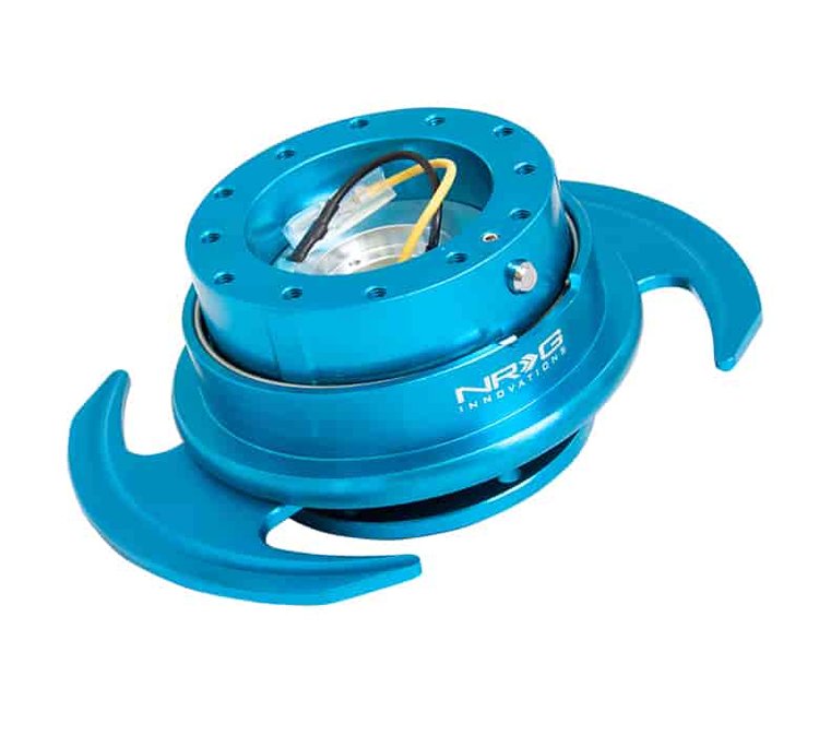 Generation 3.0 Quick Release Steering Wheel Hub New Blue Body & New Blue Ring