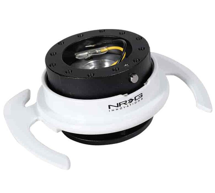 Generation 4.0 Quick Release Steering Wheel Hub - Black Body with White Ring