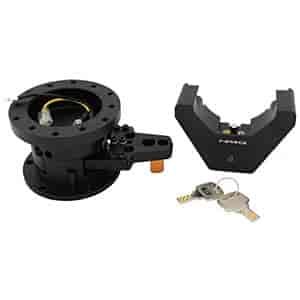 Steering Wheel Quick Tilt System with Lock Black