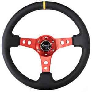 Deep Dish Sport Steering Wheel Diameter: 13.78" (350mm)
