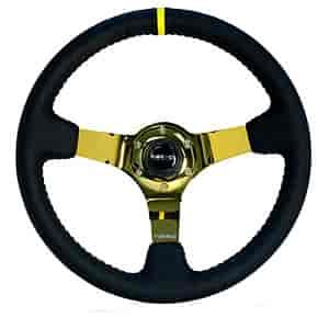 Deep Dish Sport Steering Wheel Diameter: 13.78" (350mm)