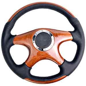 Wood Grain Steering Wheel Diameter: 13.78" (350mm)