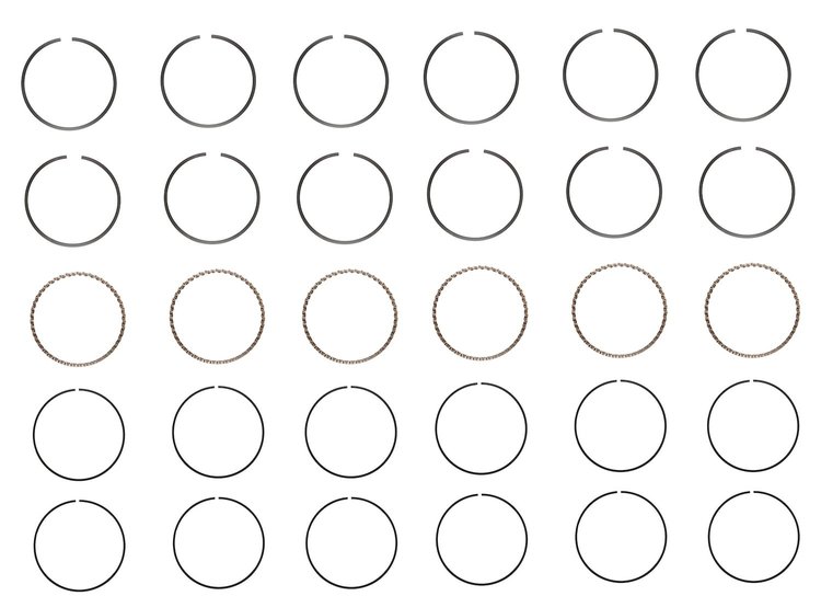 C10216-STD Piston Ring Set for 1996-2014 Isuzu, Chevrolet, GMC, Oldsmobile 4.3L [Standard Size]