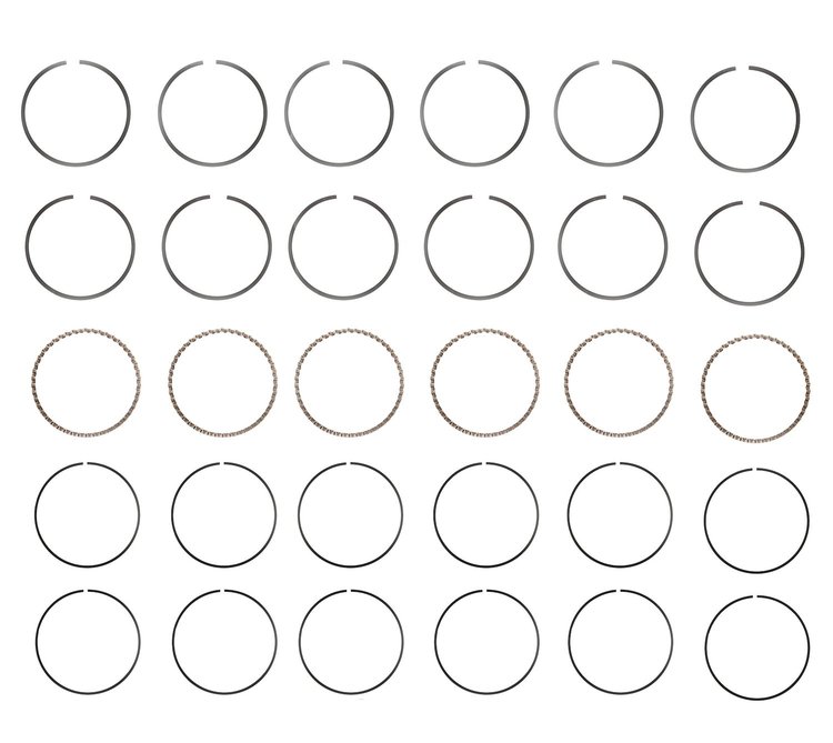 C38856-030 Piston Ring Set for 1963-1995 Jeep, Buick, Chevrolet, GMC 3.8L, 4.0L, 4.1L [+0.030 in. Oversize]