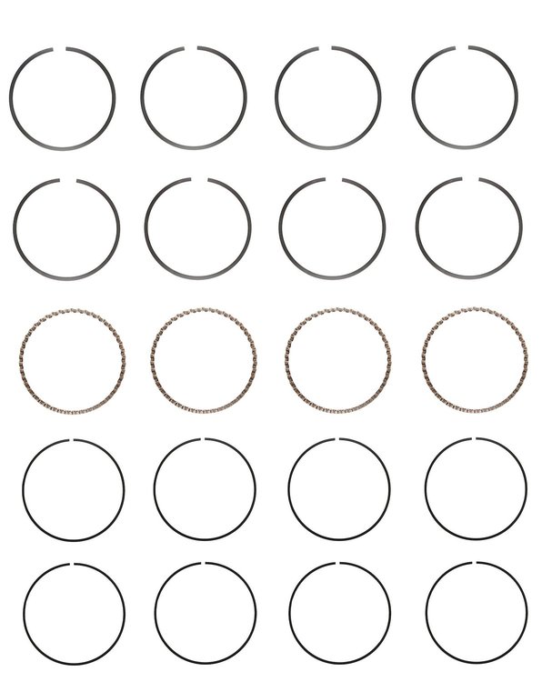 C80614-STD Piston Ring Set for 1983-1994 Plymouth, Mitsubishi 1.8L [Standard Size]