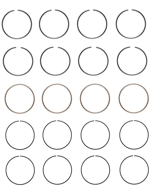 C81114-.50 Piston Ring Set for 1983-1991 Chevrolet, Toyota 1.6L [0.50 mm Undersize]