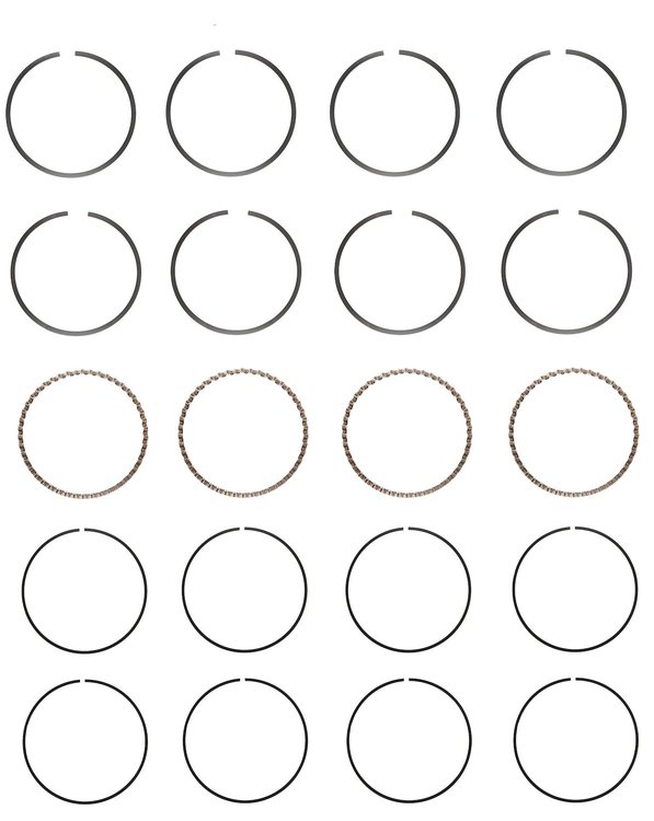 C81334-STD Piston Ring Set for 1988-1993 Geo, Toyota 1.6L [Standard Size]