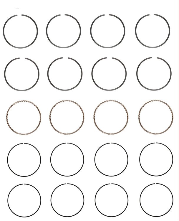 C82714-100 Piston Ring Set for 1986-1989 Honda 2.0L [+0.100 in. Oversize]