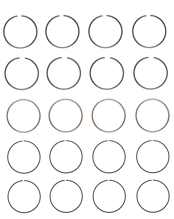 C83334-STD Piston Ring Set for 1990-2005 Kia, Ford, Mercury, Mazda 1.8L [Standard Size]