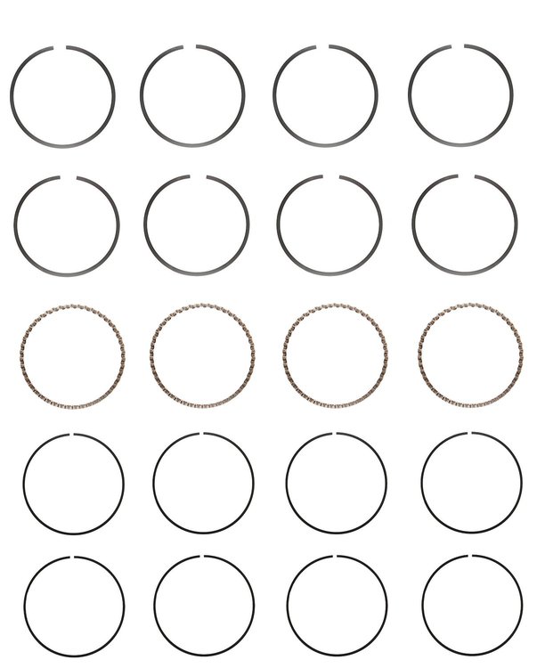 C84014-STD Piston Ring Set for 1981-1985 Isuzu, Chevrolet 1.8L [Standard Size]