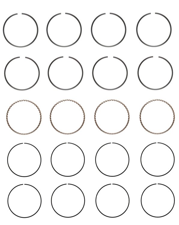 C85324-STD Piston Ring Set for 1989-1992 Plymouth, Mitsubishi 2.0L [Standard Size]