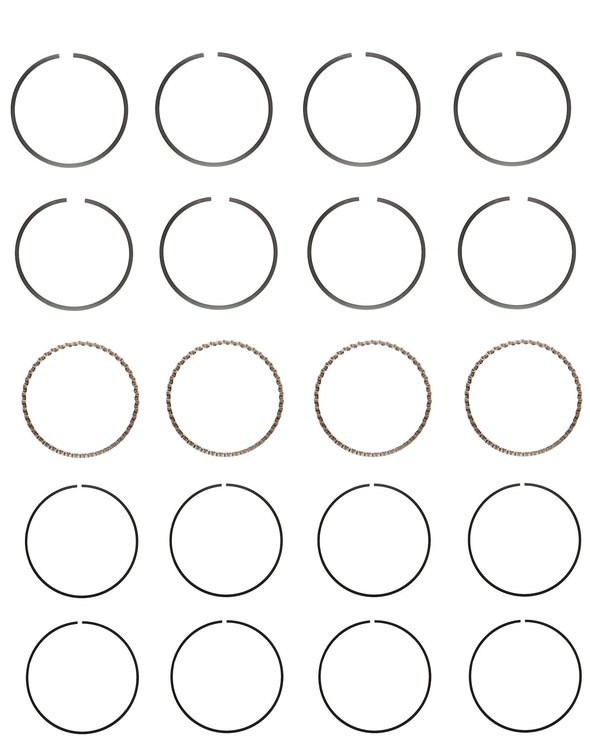 C86014-100 Piston Ring Set for 1988-2002 Kia, Ford, Mazda 2.0L, 2.2L [+0.100 in. Oversize]