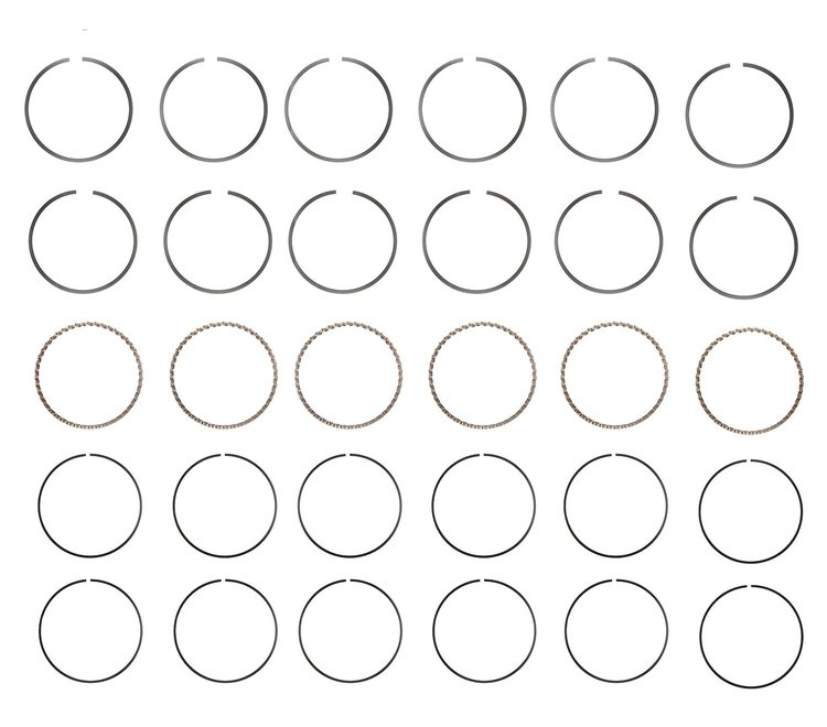 C87026-STD Piston Ring Set for 1984-1998 Mercury, Nissan, INFINITI 3.0L [Standard Size]