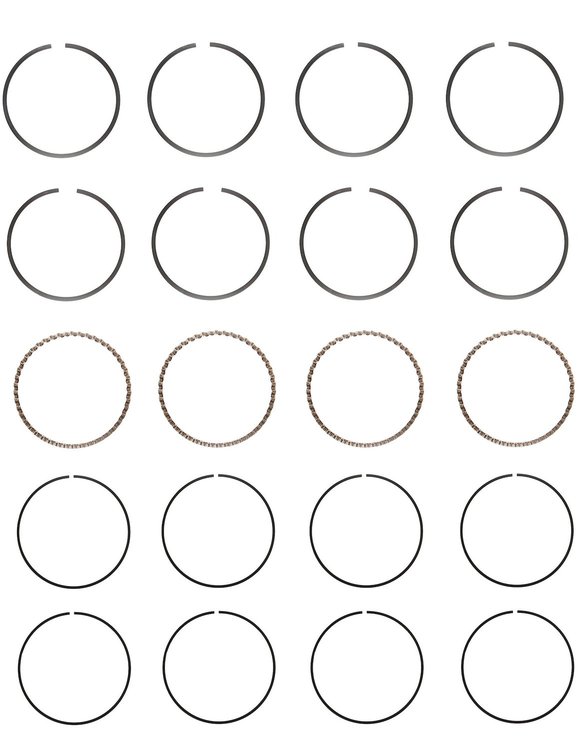 C87544-100 Piston Ring Set for 1992-2003 Chrysler, Dodge, Jeep, Plymouth 2.2L, 2.4L [+0.100 in. Oversize]