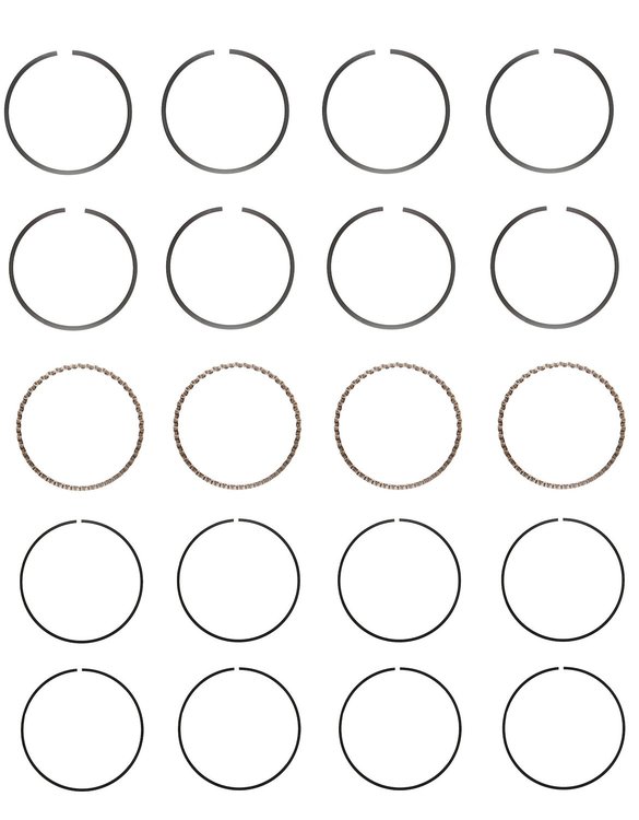 C89314-.50 Piston Ring Set for 1986-1995 Isuzu 2.3L [0.50 mm Undersize]