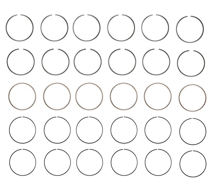 C91166-STD Piston Ring Set for 1992-2005 Chrysler, Dodge 3.0L [Standard Size]