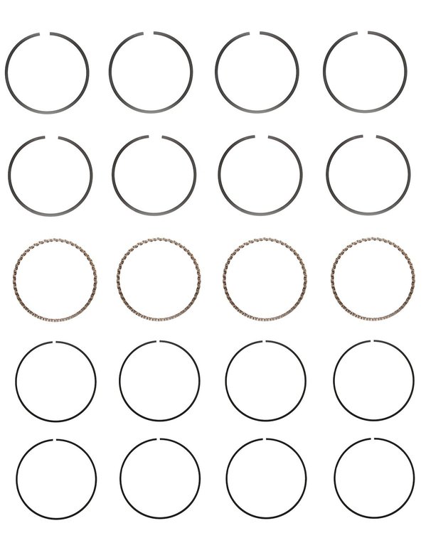 C92614-100 Piston Ring Set for 1988-1997 Isuzu, Honda 2.6L [+0.100 in. Oversize]