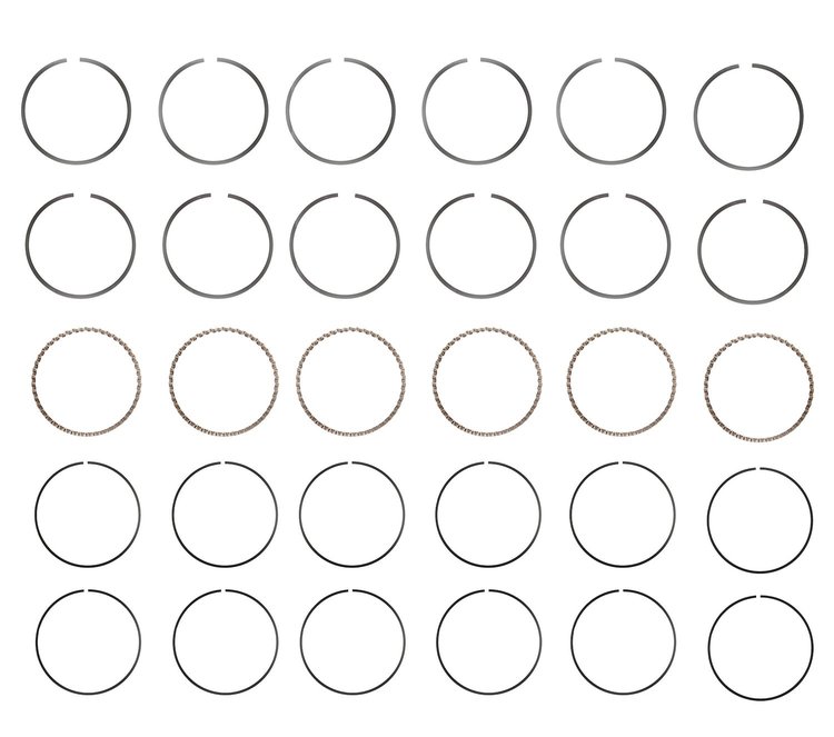 C93456-.50 Piston Ring Set for 1998-2004 Isuzu, Acura, Honda 3.2L, 3.5L [0.50 mm Undersize]