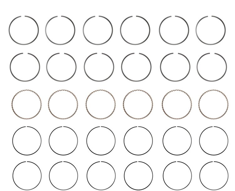 C93466-STD Piston Ring Set for 1992-1997 Isuzu, Acura, Honda 3.2L [Standard Size]