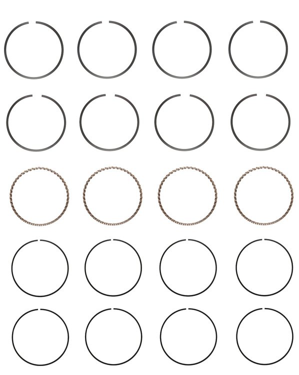 C95004-STD Piston Ring Set for 1994-2004 Toyota 2.4L, 2.7L [Standard Size]