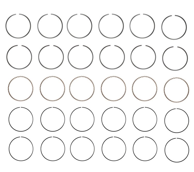 M10226-STD Piston Ring Set for 1992-2013 Isuzu, Chevrolet, GMC, Oldsmobile 4.3L [Standard Size]