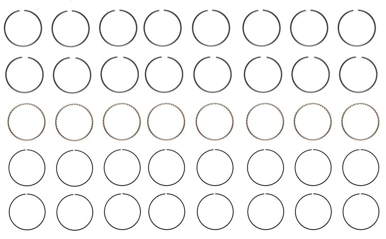 M10228-STD Piston Ring Set for 1990-2001 Chevrolet 5.7L [Standard Size]