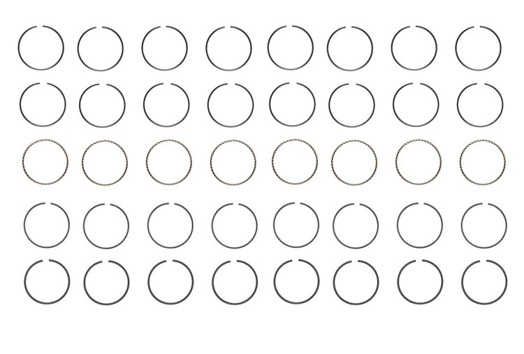 M37808-STD Piston Ring Set for 2014-2021 Chevrolet 5.3L [Standard Size]