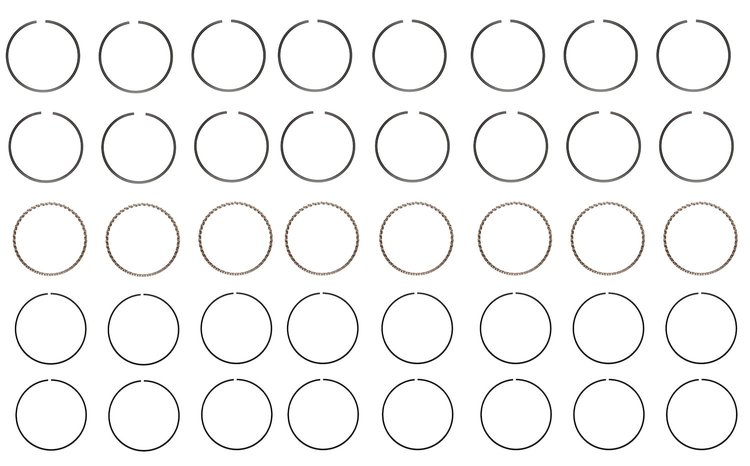 M38058-040 Piston Ring Set for 1987 Chevrolet 5.0L [+0.040 in. Oversize]