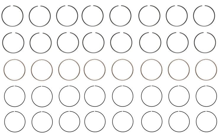 M40528-.50 Piston Ring Set for 2006-2010 Chrysler, Dodge 6.1L [0.50 mm Undersize]