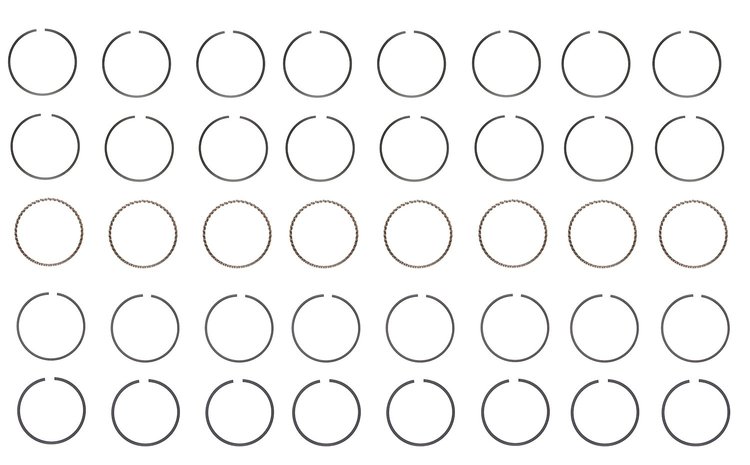 M40558-STD Piston Ring Set for 1961-1976 Ford, Mercury 5.9L, 6.4L, 6.7L [Standard Size]