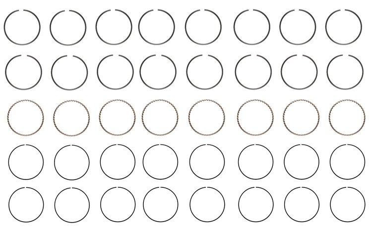 M43628-020 Piston Ring Set for 1992-1998 Ford 7.0L, 7.5L [+0.020 in. Oversize]