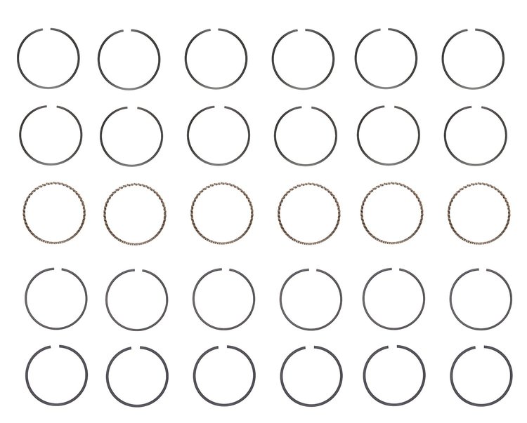 M89166-.50 Piston Ring Set for 1987-1995 Chevrolet 2.8L, 3.1L [0.50 mm Undersize]