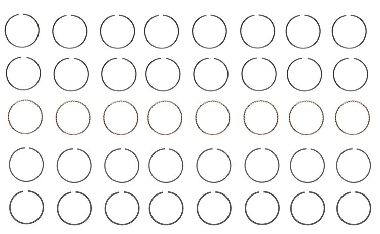 M92138-.50 Piston Ring Set for 1988-1995 Cadillac 4.5L, 4.9L [0.50 mm Undersize]