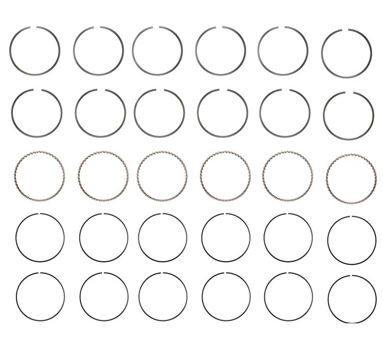 M93016-STD Piston Ring Set for 1986-1992 Ford, Merkur 2.9L [Standard Size]