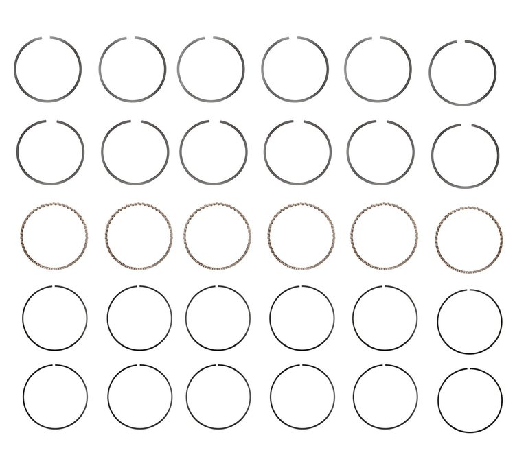 M96136-STD Piston Ring Set for 1988-1993 Buick, Oldsmobile, Pontiac 3.8L [Standard Size]