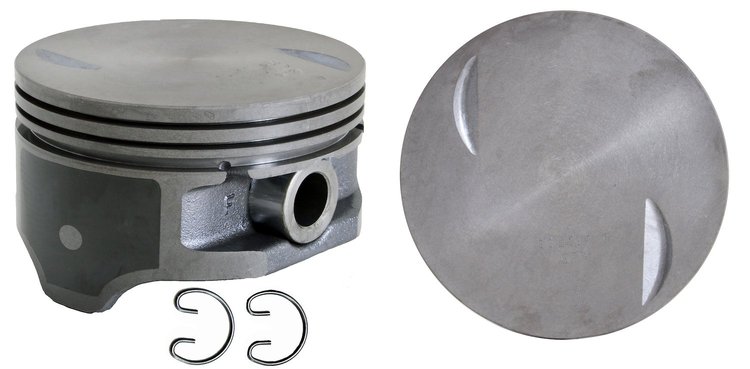 P3077(8)STD Coated Flat Top Piston for 2001-2006 Chevrolet 8.1L [Standard Size]