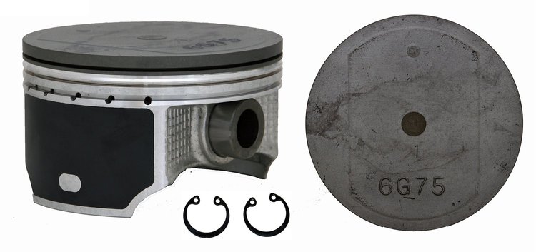 P4848(6).50 Coated Hypereutectic Piston for 2003-2011 Mitsubishi 3.8L [0.50 mm Undersize]