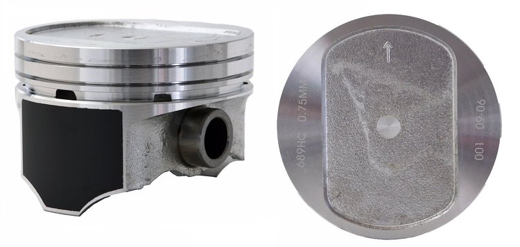 P5027(10)STD Dish Top Piston for 1994-2001 Dodge 8.0L [Standard Size]